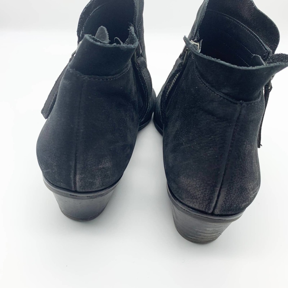 PAUL GREEN Malibu Nubuck Sliced Double Zip Booties - Picture 5 of 14